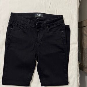 PAIGE Women's Classic Black Skinny Jeans